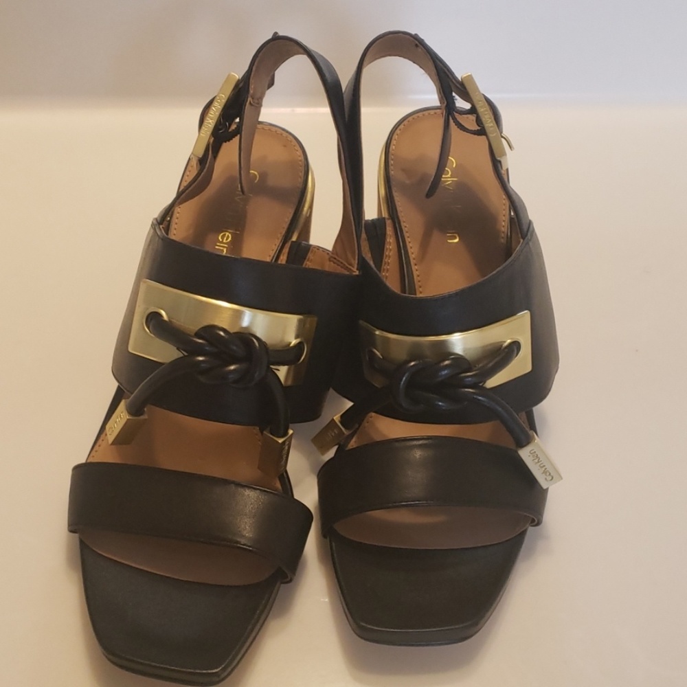 Calvin Klein platform heels.